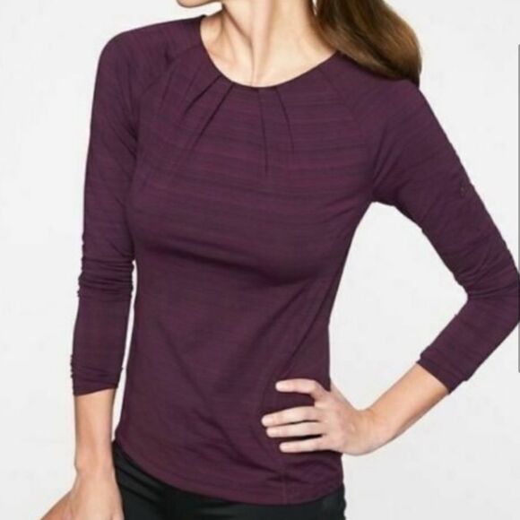 Athleta Stinson Zip Back Top Small Tall - Picture 12 of 14